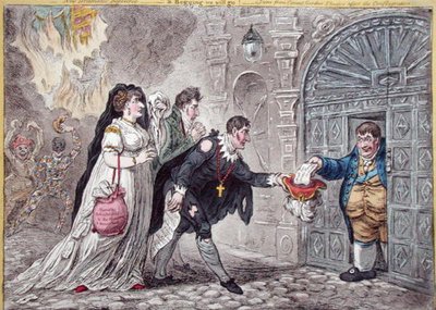 Mendiants théâtraux soulagés - James Gillray