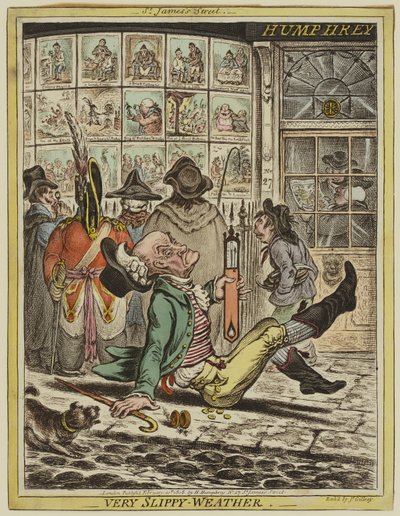 Temps très glissant - James Gillray