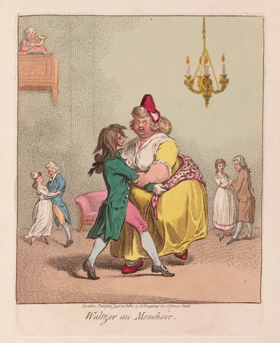 Valseur au mouchoir, pub. 1800 - James Gillray