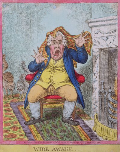 Wide Awake, publié par Hannah Humphrey en 1806 - James Gillray