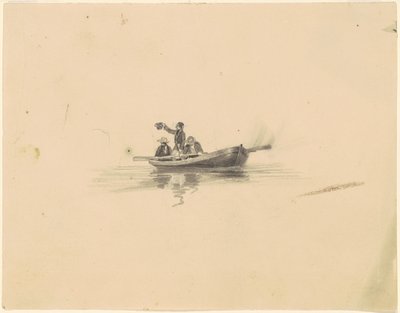 Hommes dans une barque - James Goodwyn Clonney