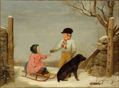 La promenade en traîneau - James Goodwyn Clonney