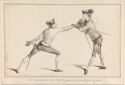 Du désarmement sur le coup de quarte ou de seconde paré de prime - James Gwin
