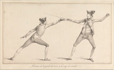 Position de la Garde de Tierce et le Coup de Seconde - James Gwin