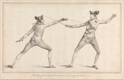 Position pour le Garde en Tierce et le Coup de Tierce - James Gwin
