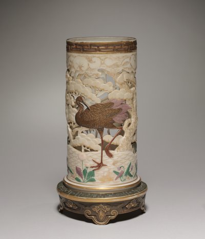 Vase, manufacture de porcelaine de Worcester, 1873 - James Hadley