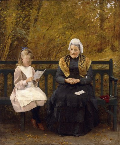 Lecture pour Grand-mère - James Hayllar