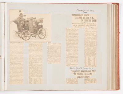 Album commémoratif documentant la course record de 1901 de New York à Philadelphie et retour - James Hazen Hyde