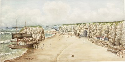 Brig échoué à Marsden Rock - James Henry Cleet