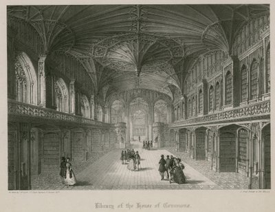Bibliothèque de la Chambre des communes, conçue par Thomas Hopper - James Henry Lynch