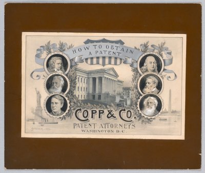 Conception pour une gravure en demi-teinte : Comment obtenir un brevet, Copp & Co. Avocats en brevets, Washington, D.C. - James Henry Moser