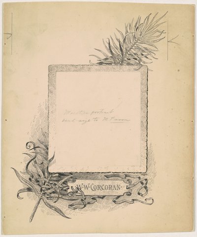 Frontispice, Portrait de W. W. Corcoran - James Henry Moser