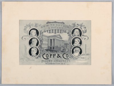 Gravure en demi-teinte : Comment obtenir un brevet, Copp & Co. Avocats en brevets, Washington, D.C. - James Henry Moser