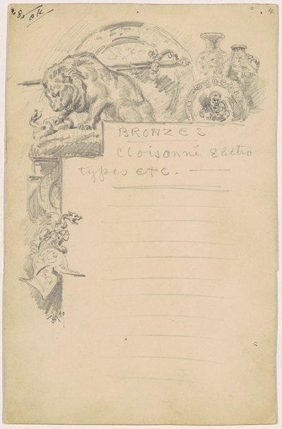 Étude pour "Bronzes" - James Henry Moser