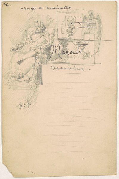 Étude pour "Marbles" - James Henry Moser