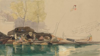 Péniches sur un canal à Rotterdam - James Holland