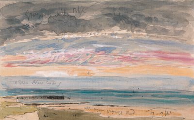 Ciel du soir sur la côte - James Holland