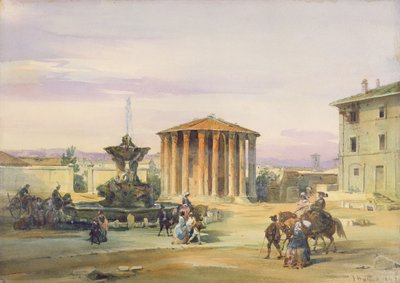 Le temple de Vesta, Rome, 1849 - James Holland
