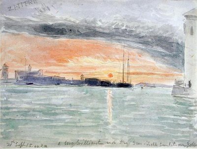 Les Zattere, coucher de soleil - James Holland