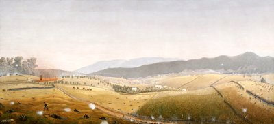 Dunker Church / West Woods (huile sur carton) - James Hope