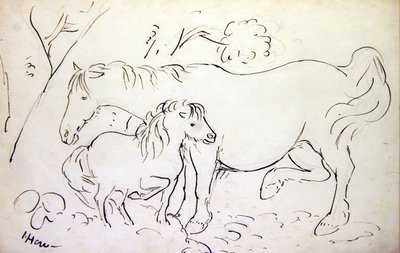 Jument et son poulain - James Howe
