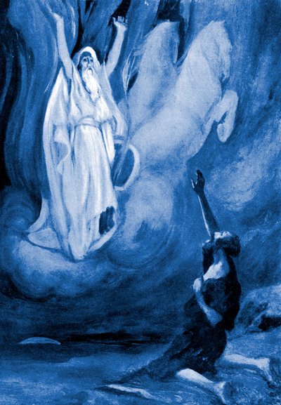 Élie monte dans un char de feu - Bible - James Jacques Joseph (after) Tissot
