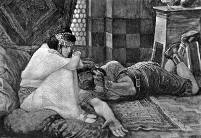 Samson révèle son secret à Dalila - Bible - James Jacques Joseph (after) Tissot