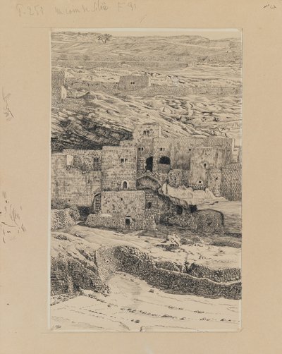 Un coin du village de Siloé (illustration de La Vie de Notre Seigneur Jésus-Christ) - James Jacques Joseph Tissot