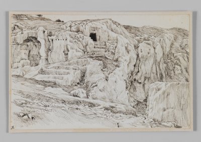 Tombes anciennes, Vallée de Hinnom, illustration de La Vie de Notre Seigneur Jésus-Christ - James Jacques Joseph Tissot