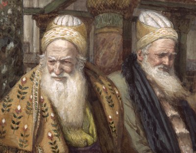 Anne et Caïphe, illustration pour La Vie du Christ, c.1886-94 - James Jacques Joseph Tissot