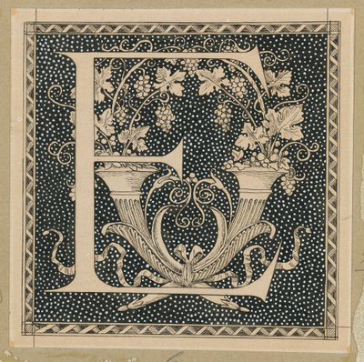 Lettre capitale E, illustration de La Vie de Notre Seigneur Jésus-Christ - James Jacques Joseph Tissot