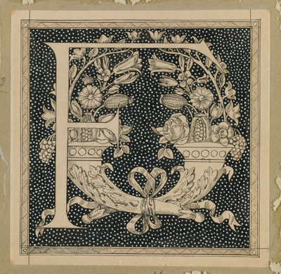 Lettre capitale F, illustration de La Vie de Notre Seigneur Jésus-Christ - James Jacques Joseph Tissot