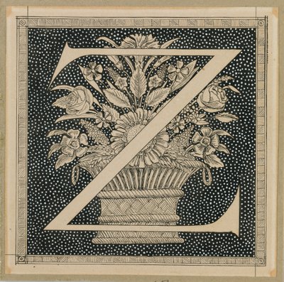 Lettre capitale Z, illustration de La Vie de Notre Seigneur Jésus-Christ - James Jacques Joseph Tissot