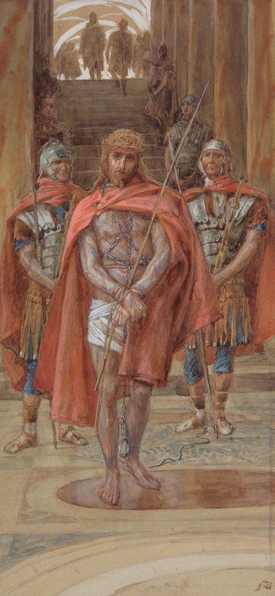 Le Christ quitte la salle du jugement, illustration pour La Vie du Christ, c.1886-94 - James Jacques Joseph Tissot