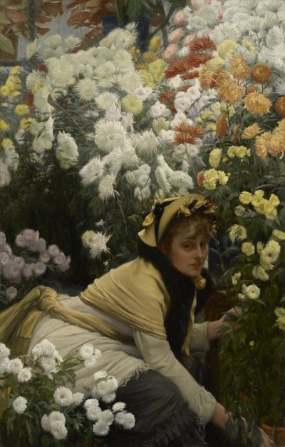 Chrysanthèmes, vers 1874-76 - James Jacques Joseph Tissot