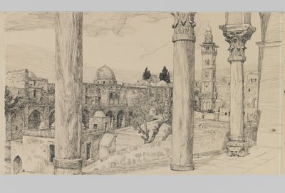 Esplanade du Haram (illustration de La Vie de Notre Seigneur Jésus-Christ) - James Jacques Joseph Tissot