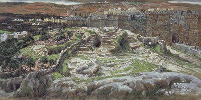 Golgotha et le Saint-Sépulcre au temps de Notre Seigneur, illustration de La Vie du Christ, c.1886-94 - James Jacques Joseph Tissot