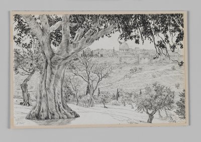 À mi-chemin du Mont des Oliviers, illustration de La Vie de Notre Seigneur Jésus-Christ - James Jacques Joseph Tissot