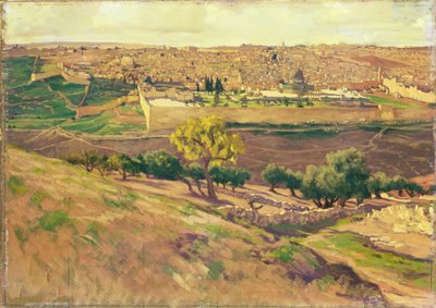 Jérusalem depuis le Mont des Oliviers, c.1886-96 - James Jacques Joseph Tissot