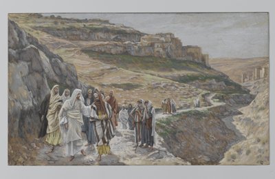 Jésus discute avec ses disciples, illustration de La Vie de Notre Seigneur Jésus-Christ, 1886-96 - James Jacques Joseph Tissot