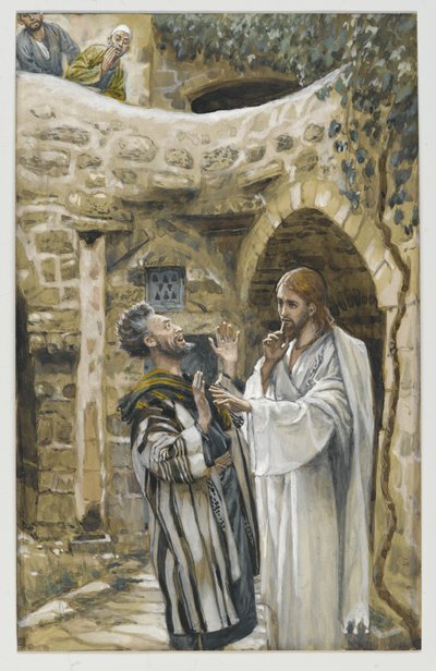 Jésus guérit un homme muet possédé, illustration de La vie de notre Seigneur Jésus-Christ - James Jacques Joseph Tissot