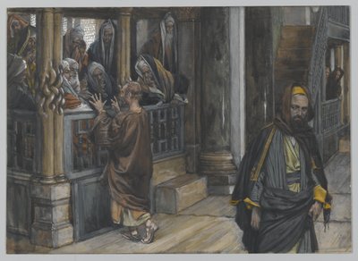 Judas va trouver les Juifs, illustration de La Vie de Notre Seigneur Jésus-Christ, 1886-94 - James Jacques Joseph Tissot