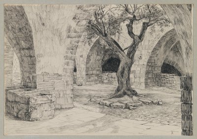 Bâtiment annexe du Couvent Arménien, Jérusalem (illustration de La Vie de Notre Seigneur Jésus-Christ) - James Jacques Joseph Tissot