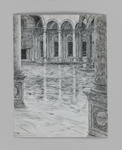 Portique de la Mosquée de Mohamet-Ali, illustration de La Vie de Notre Seigneur Jésus-Christ - James Jacques Joseph Tissot