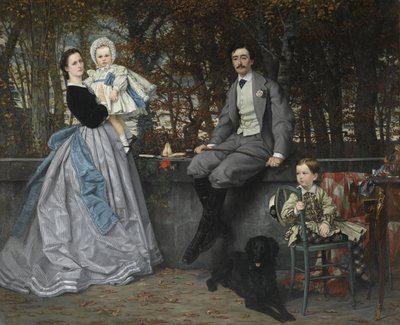 Portrait du marquis et de la marquise de Miramon et de leurs enfants, 1865 - James Jacques Joseph Tissot