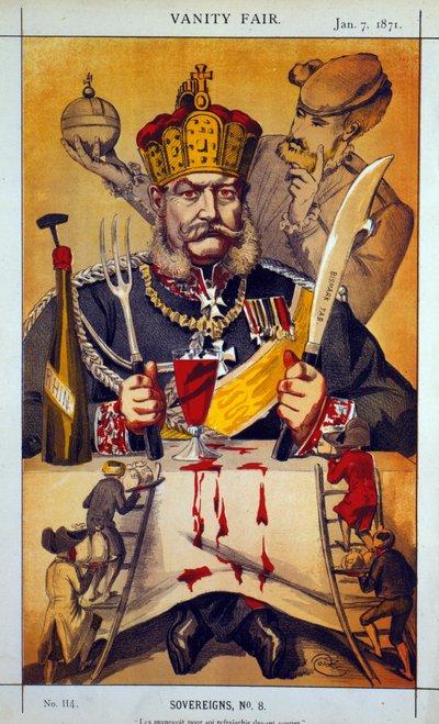 Souverains n°8, caricature de Vanity Fair, 1871 - James Jacques Joseph Tissot