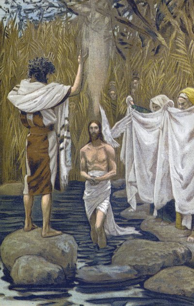 Le Baptême de Jésus - La vie de notre Seigneur Jésus-Christ, par Jacques Joseph (James) Tissot (1836-1902) - James Jacques Joseph Tissot