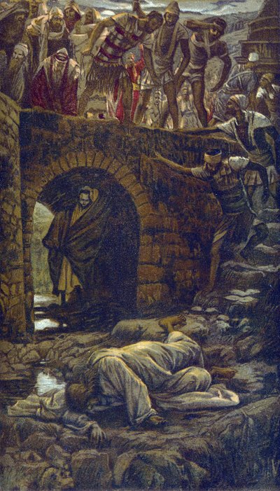 Le pont sur le ruisseau Cédron - de « La vie de notre Seigneur Jésus-Christ » - 1899 par James Tissot - James Jacques Joseph Tissot
