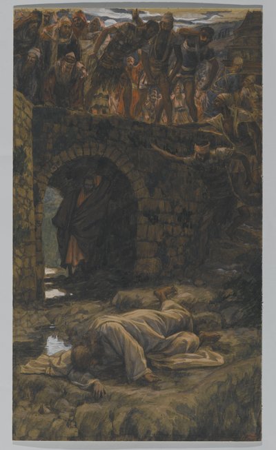Le Ruisseau de Cédron. Il Boira du Ruisseau en Chemin, illustration pour La Vie du Christ, vers 1886-94 - James Jacques Joseph Tissot