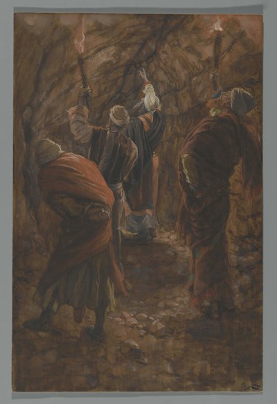 La Fissure dans le Rocher dans la Grotte Sous le Calvaire, illustration de La Vie de Notre Seigneur Jésus-Christ, 1886-94 - James Jacques Joseph Tissot